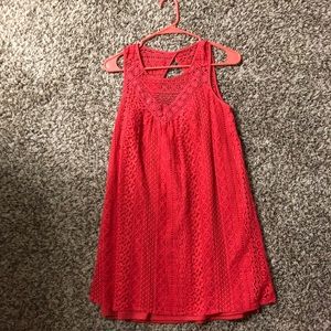 Coral Lace Dress